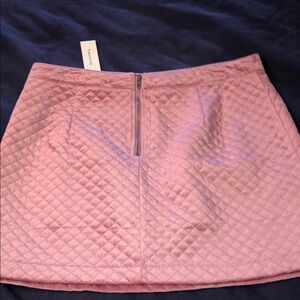 Francesca's Collections Quilted Pink Mini Skirt nwt size xl